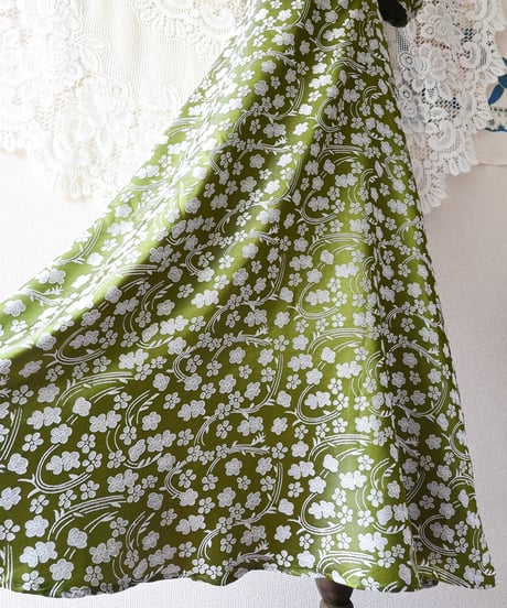 【tiny yearn】Floral Jacquard Puff Maxi Dress