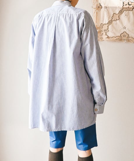 【Seek an nur】Tyrolean Stripe Over Shirt