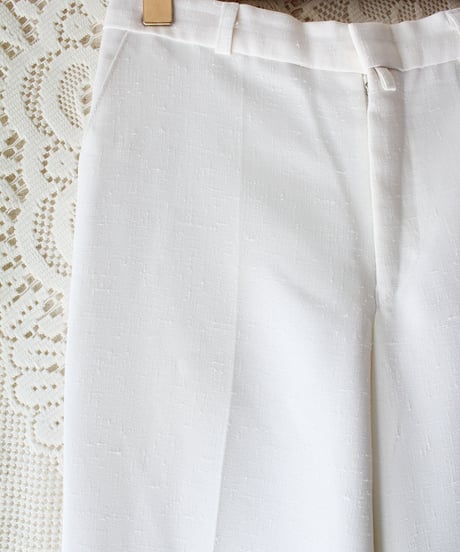 【Seek an nur】Vintage Euro White Slacks Pants