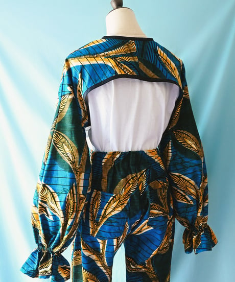 【tiny yearn】African Batik Bolero & Pants Set up