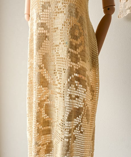 【Seek an nur】Vintage crochet cami dress