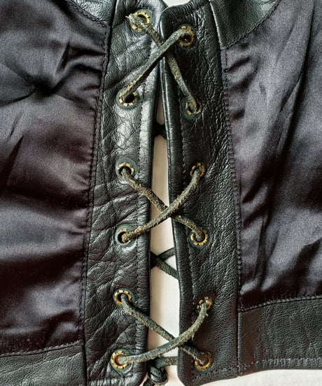 【Seek an nur】Germany Lace-up Leather Vest