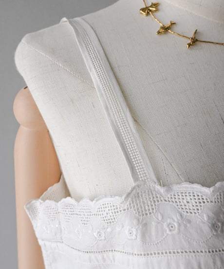【Seek an nur】1900-20's antique cotton night dress