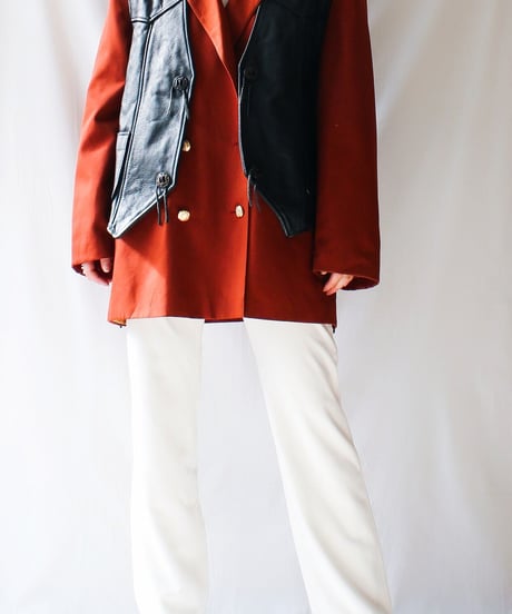 【Seek an nur】Germany Lace-up Leather Vest