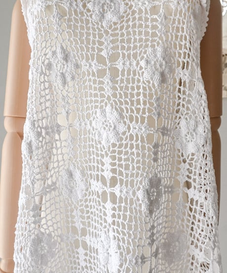 【Seek an nur】Vintage cotton crochet dress