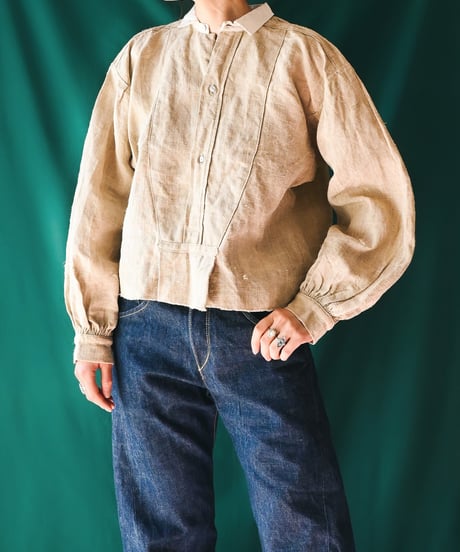 【Seek an nur】French Antique Linen Smock