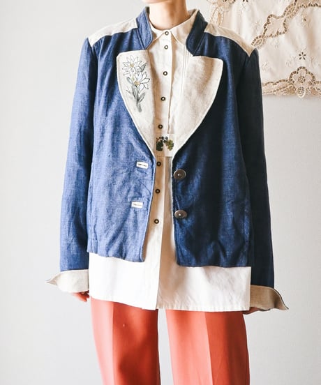 【Seek an nur】Tyrolean Linen Trachten Jacket