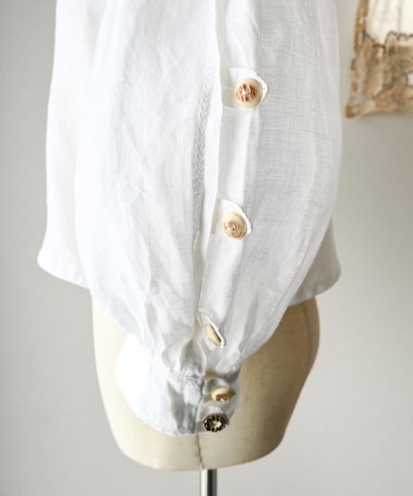 【Seek an nur】Tyrolean linen trachten blouse