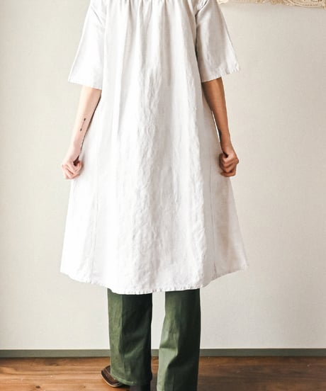 【Seek an nur】1890-1910's French antique linen smock