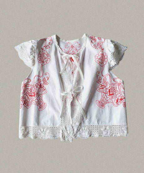 【Seek an nur】Euro vintage embroidered blouse