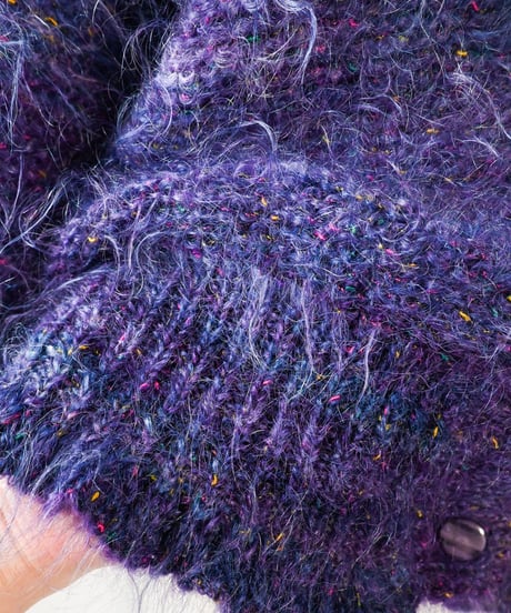 【Seek an nur】Fancy Mohair Knit Cardigan