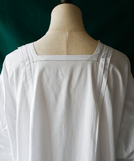 【Seek an nur】⁡1900~20's Drawn Work Night Dress