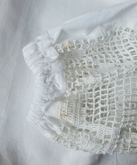 【Seek an nur】1960s Romanian Crochet Folk Blouse