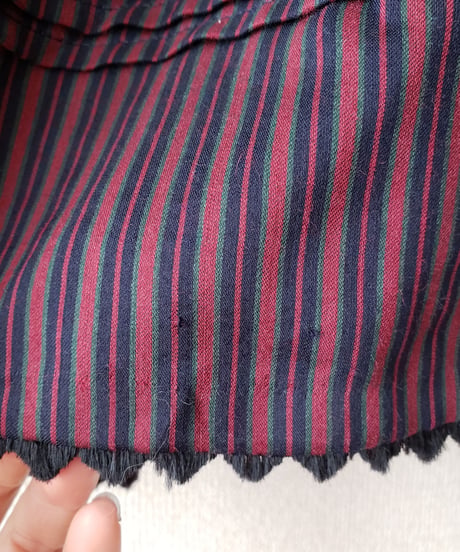 【Seek an nur】Austria Mulch Stripe Long Skirt