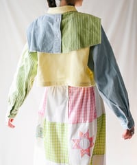 【tiny yearn】Multi Color Corduroy Cropped Shirt/Remake