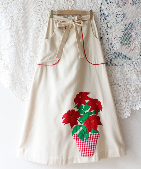 【tiny yearn】1970's Vintage Wrap Maxi Skirt