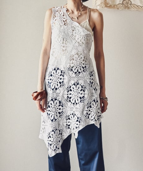 【Seek an nur】Vintage crochet cami dress