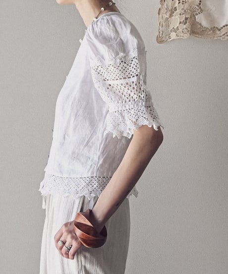 【Seek an nur】Euro lace linen dirndl blouse