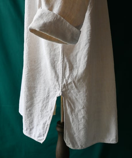 【Seek an nur】1900-20's French Antique Linen Smock