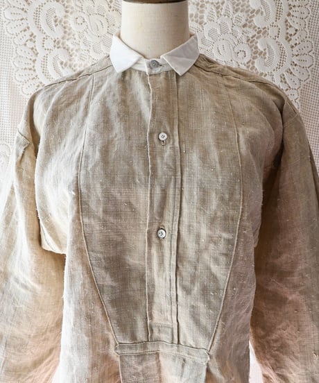 【Seek an nur】French Antique Linen Smock
