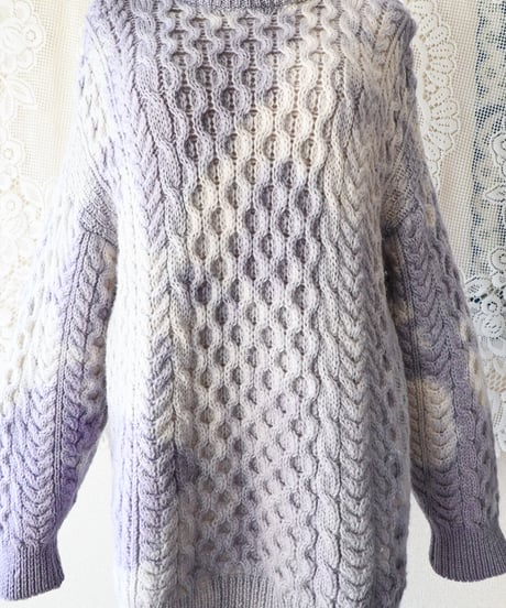 【Seek an nur】Ireland Alan Knit Fisherman Sweater