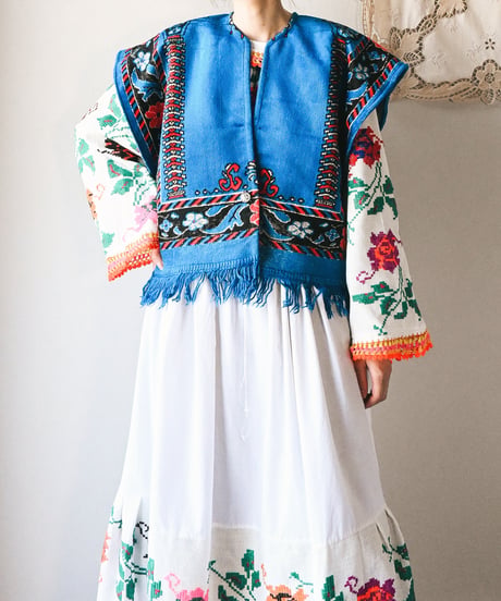 【tiny yearn】Arabian rug Vest Jacket