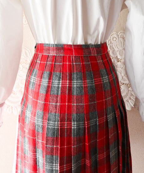 【tiny yearn】Italy Check Wrap Skirt