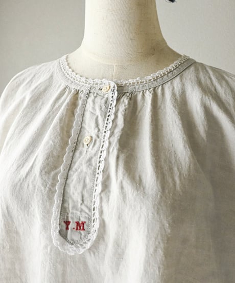 【Seek an nur】1910~30's French antique night dress