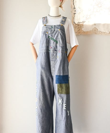 【curoam】Key Industries Herringbone Overalls