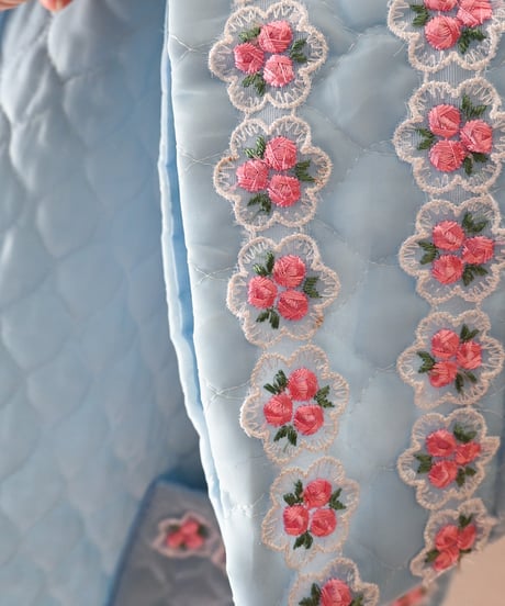 【tiny yearn】Vintage Euro Quilted Night Gown