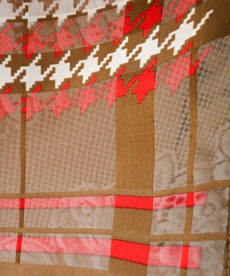 【tiny yearn】Vintage Sheer Check Scarf
