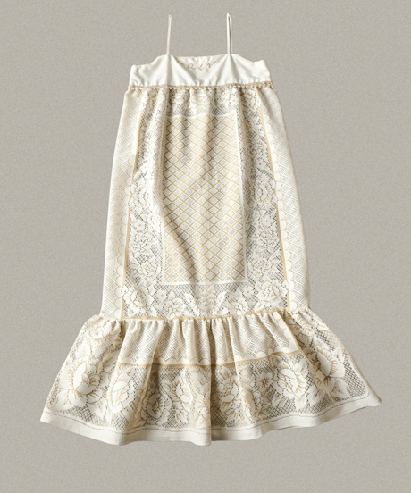 【Seek an nur】Vintage lace fabric cami dress