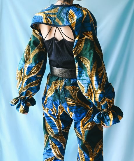 【tiny yearn】African Batik Bolero & Pants Set up