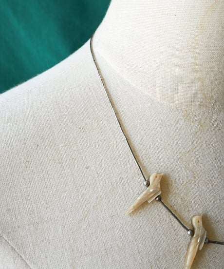 〈Accessory〉Native American Bird Shell Fetish Necklace