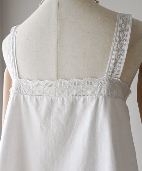 【Seek an nur】1900-20's antique cotton night dress