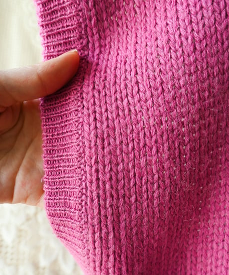 【tiny yearn】Argyle Acryl Knit Over Vest