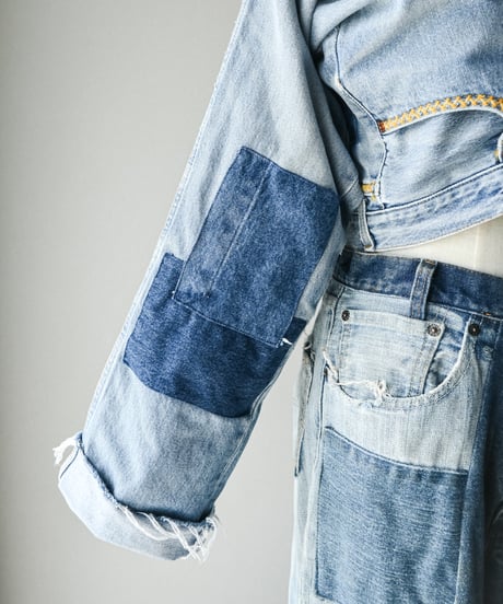 【curoam】Levi's denim pants reworked jacket