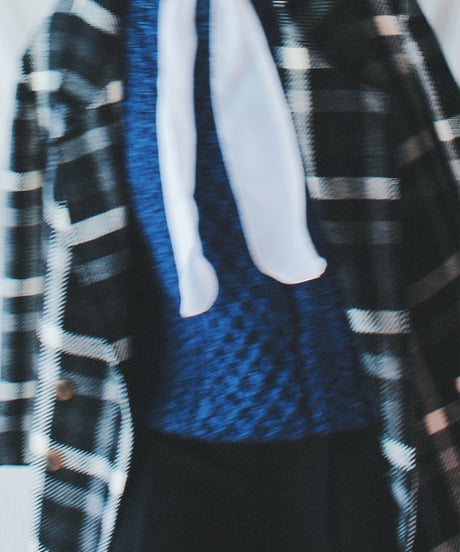 【Seek an nur】Euro Check Wool Tailored Over Jacket