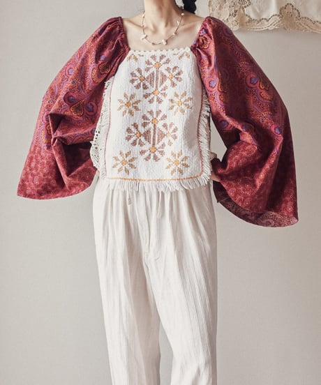 【curoam】Vintage Skirt Reworked Blouse