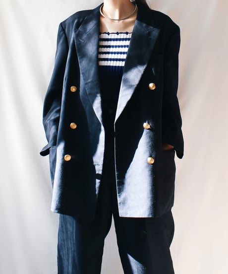 【Seek an nur】Double breasted Jacket×Slacks Set up