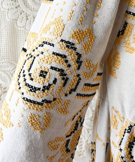 【Seek an nur】Romanian Vintage Embroidered Dress