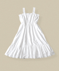 【Seek an nur】1900-20's antique cotton night dress