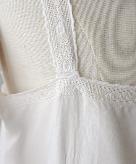 【Seek an nur】1900-20's antique cotton night dress