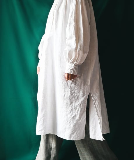 【Seek an nur】1890-1920's French Antique Linen Smock
