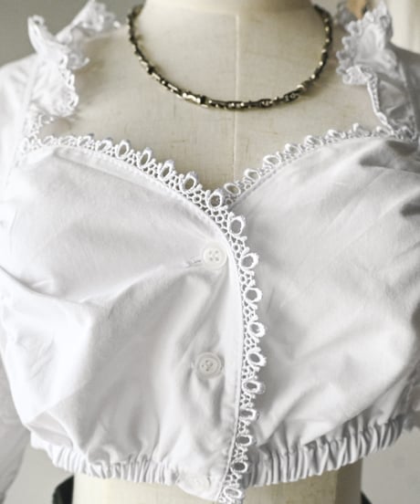 【Seek an nur】Euro cropped puff dirndl blouse