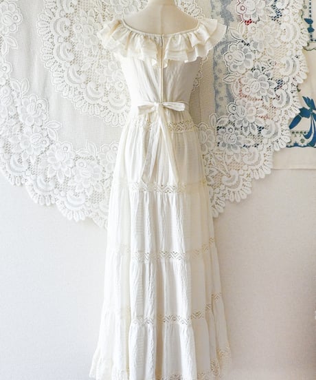 【Seek an nur】1970's Vera Mont Paris Maxi Dress