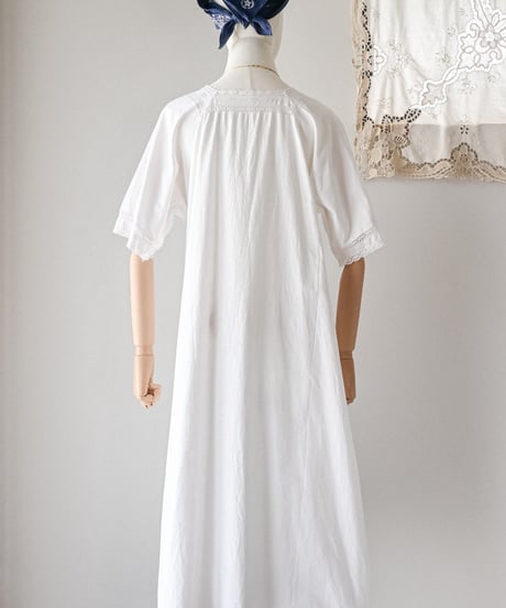 【Seek an nur】1900-10's antique night gown dress