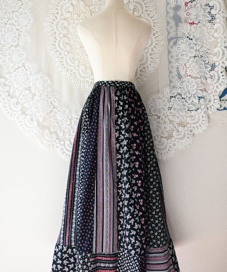 【Seek an nur】Euro Floral Maxi Skirt