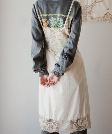 【Seek an nur】1970's usa vintage lingerie slip