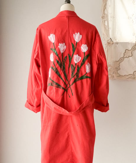 【tiny yearn】⁡70's German Embroidered Painted Work Coat